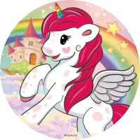 Unicorn – Jednorožec – jedlý obrázek na dort