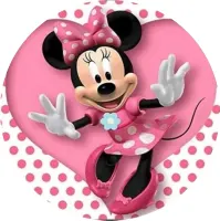 Minnie – Srdíčko s Puntíky – jedlý obrázek na dort