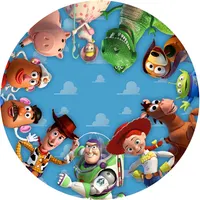 Toy Story – Příběh Hraček – kruh postaviček – jedlý obrázek na dort
