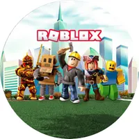 Roblox – parta ve městě – jedlý obrázek na dort