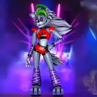 Five Nights at Freddy's – Roxanne Wolf – jedlý obrázek na dort