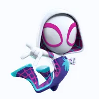 Spiderman – Ghost-Spider Gwen v letu – jedlý obrázek na dort