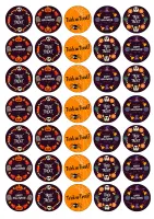 Halloween – kolečka Trick or Treat a dýně – jedlý papír na hranatý dort