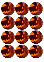 Halloween – zlá dýně – jedlý papír na hranatý dort