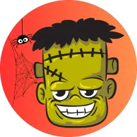 Halloween – Frankenstein se pavoukem – jedlý obrázek na dort