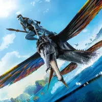 Avatar – Jake Sully letící nad oceánem – jedlý obrázek na dort