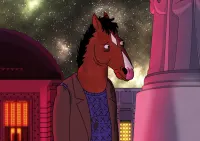BoJack Horseman – BoJack pod noční oblohou – jedlý papír na hranatý dort