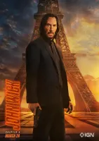 John Wick – u Eiffelovy věže v Paříži – jedlý papír na hranatý dort