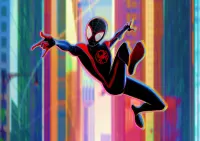 Spiderman – Miles Morales Crazy Jump – jedlý papír na hranatý dort