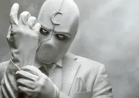 Moon Knight – Mr. Knight v bílém obleku – jedlý papír na hranatý dort