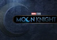 Moon Knight – logo se srpkem měsíce a egyptskou zdí – jedlý papír na hranatý dort