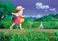 Můj soused Totoro – Mei na lesní pěšince – jedlý papír na hranatý dort