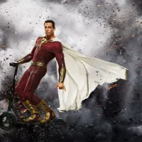 Shazam – superhrdina na koloběžce – jedlý obrázek na dort