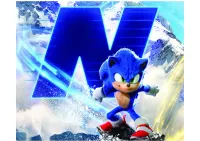 Sonic – v zasněžených horách na snowboardu – jedlý papír na hranatý dort