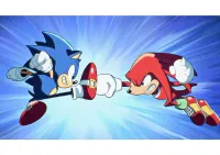 Sonic – souboj Sonica s Knucklesem – jedlý papír na hranatý dort