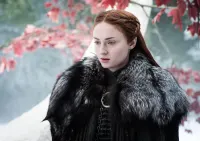 Hra o trůny – Sansa Stark v kožichu – jedlý papír na hranatý dort