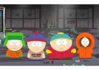 South Park – Kyle, Stan, Cartman a Kenny – jedlý papír na hranatý dort