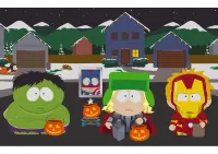 South Park – Avengers na Halloweenu – jedlý papír na hranatý dort