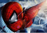 Spiderman – v letu nad mrakodrapy – jedlý papír na hranatý dort