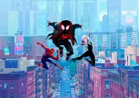 Spiderman – Miles Morales a hrdinové nad městem – jedlý papír na hranatý dort