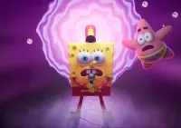 Spongebob – Spongebob s mikrofonem a Patrik – jedlý papír na hranatý dort