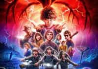 Stranger Things – Jedenáctka a parta z Hawkinsu – jedlý papír na hranatý dort