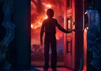 Stranger Things – Will Byers a Mind Flayer – jedlý papír na hranatý dort