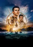 Uncharted – Nathan Drake a Sully – jedlý papír na hranatý dort