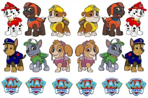 Postavičky Paw Patrol – jedlé obrázky na zápichy