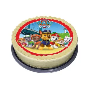 Paw Patrol – parta u mostu – jedlý obrázek na dort