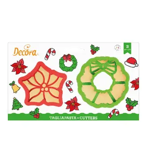Vykrajovátka Decora Vánoční hvězda a věnec (2 ks)