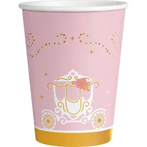 Papírové kelímky Princezna na den 250 ml, 8 ks – Amscan