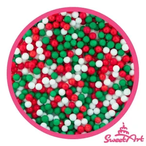 Vánoční cukrové perly Christmas mix 5 mm 50 g – SWEETART