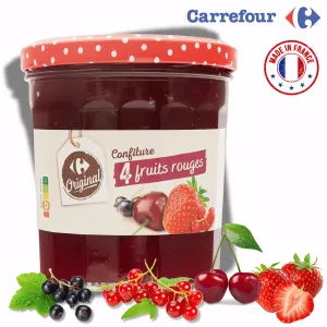 Ovocný džem ze 4 druhů zahradního ovoce 370 g – Carrefour Original