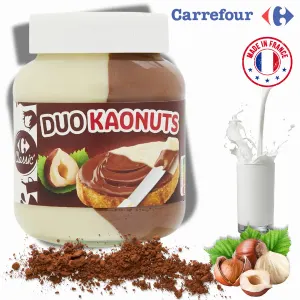 Pomazánka DUO lískooříšková a kakaová 400 g – Carrefour Original