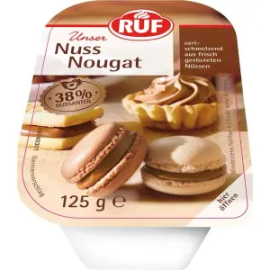 Nugátová náplň 38 % ořechů 125 g – RUF
