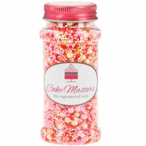 Cukrový posyp Růžové perličkování mix 80 g – Cake Masters