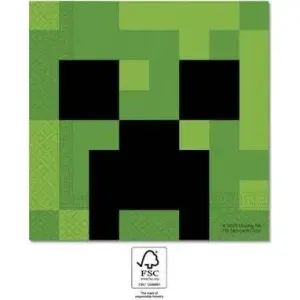 Papírové ubrousky Minecraft 33 × 33 cm, 20 ks – Procos