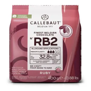Ruby čokoláda RB2 32,8% 400 g – Callebaut