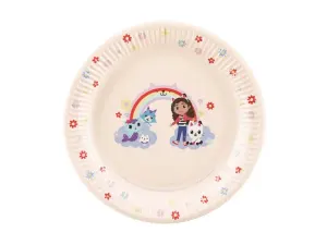Papírové talíře Gábinin kouzelný domek 23 cm (6 ks) – Party Deco