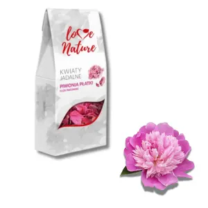 Jedlé sušené okvětní lístky pivoňky, XL balení 50 g – LOVE NATURE