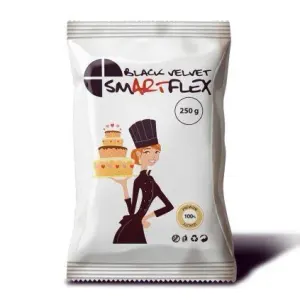 Černá potahovací hmota Smartflex Velvet vanilka 250 g