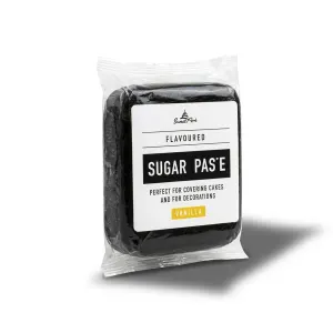 Černý fondán na dort vanilkový 250 g – SweetArt