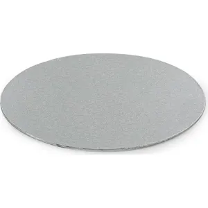 Podložka pod dort stříbrná kulatá 30 cm, síla 3 mm – Decora