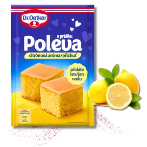 Citrónová poleva na dorty a moučníky 100 g – Dr. Oetker