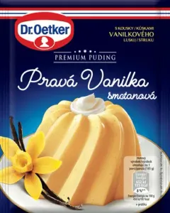 Puding s pravou vanilkou a smetanou 40 g – Dr. Oetker