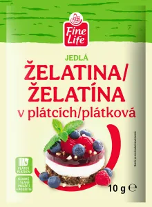 Želatina plátky na krémy a dezerty 10 g – Fine Life