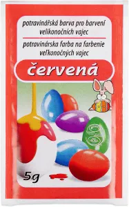 Barva na velikonoční vejce červená 5 g – AROCO