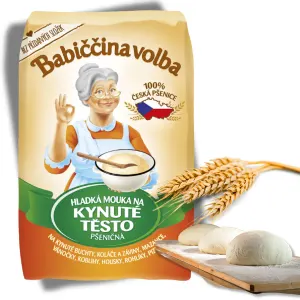 Mouka hladká pšeničná na kynuté těsto 1 kg – Babiččina volba