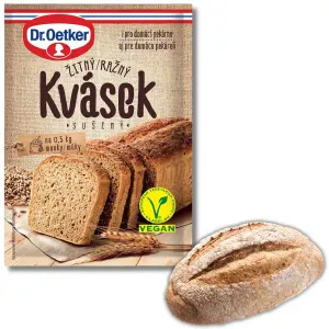 Kvásek žitný sušený na chléb a pečivo 15 g – Dr. Oetker